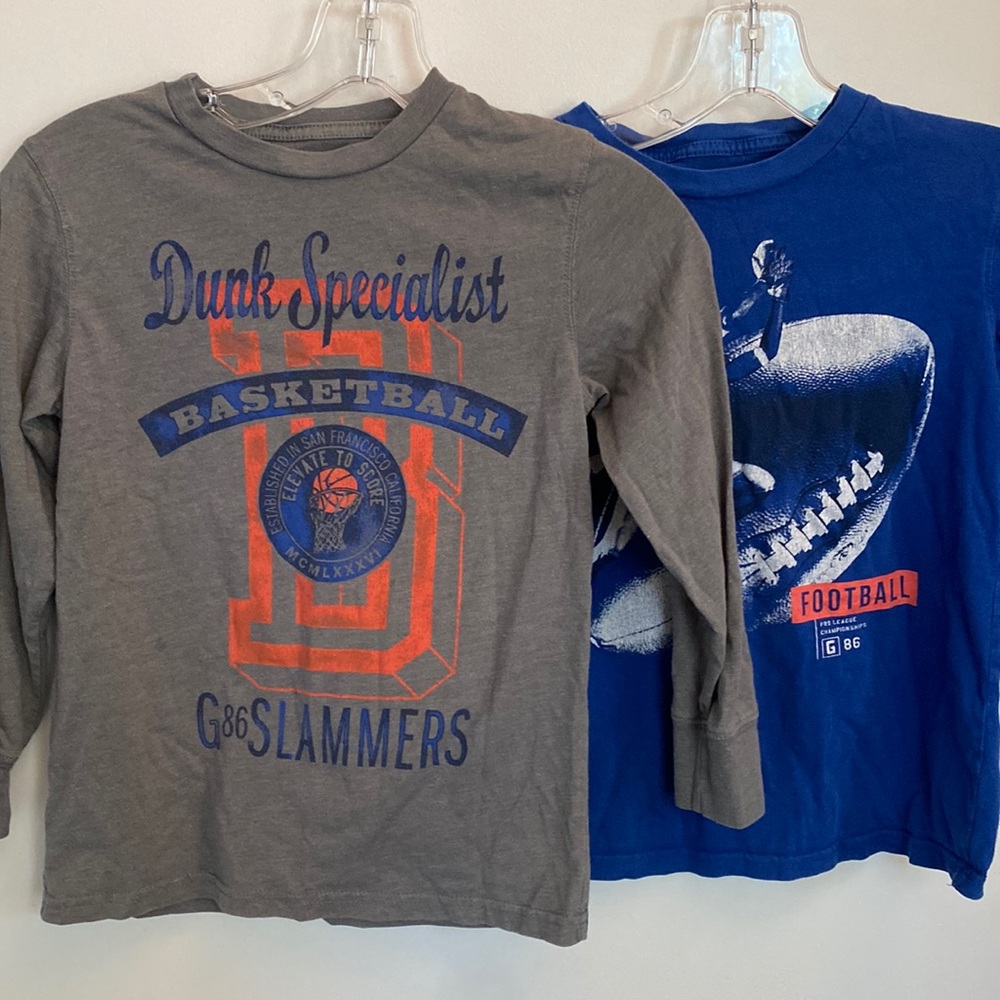 2 Gap Kids Long Sleeved t shirts size S(6-7)